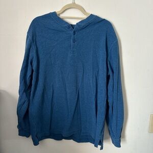 Vintage L L Bean Blue Henley Shirt